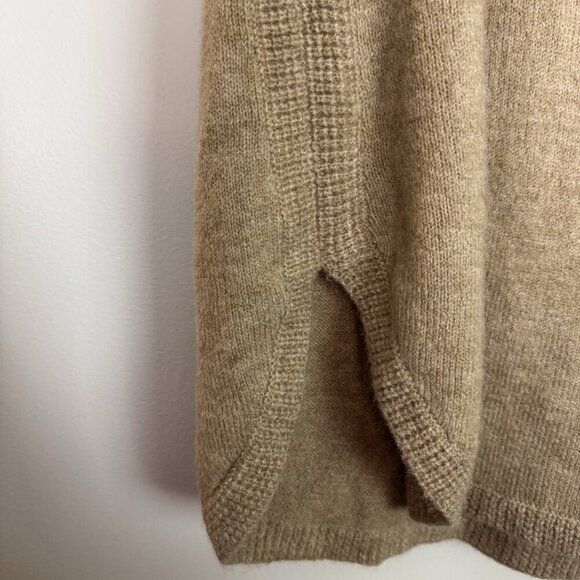 Style & Co Tan Brown Cowl Neck Sweater Size XL Curved Hem Cozy Casual - Picture 3 of 6